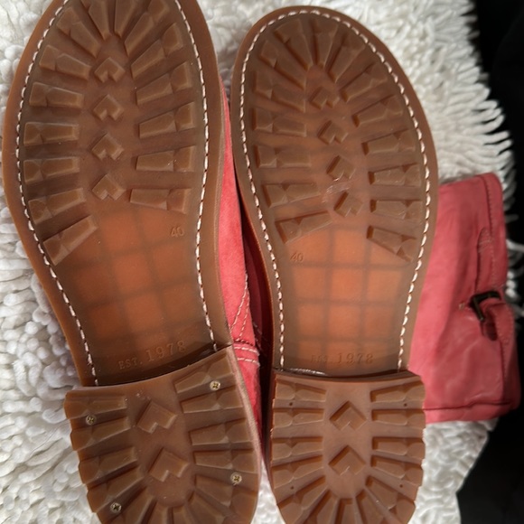 Soft Coral Leather Boots (Sahali) - Picture 4 of 5